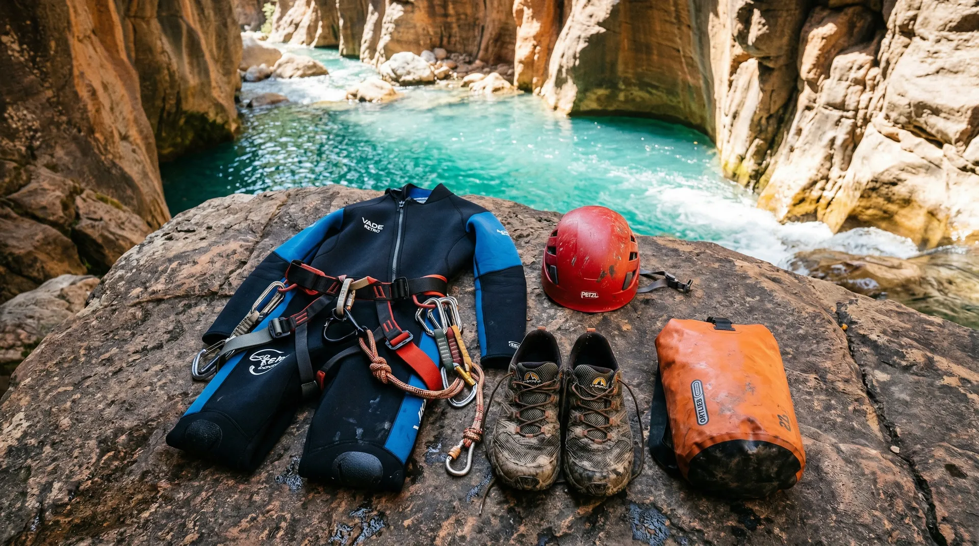Équipement canyoning : ce qui est fourni et ce que vous devez apporter
